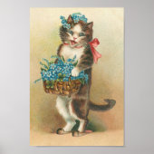 Vintage Kitten Poster (Voorkant)