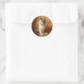 Vintage Kittens Ronde Sticker (Tas)