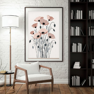 Vintage Klaprozen Tuin XXIII – Botanische Verklari Poster