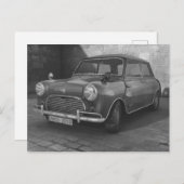 Vintage Klassiek de auto retro briefkaart van Mini (Voorkant / Achterkant)