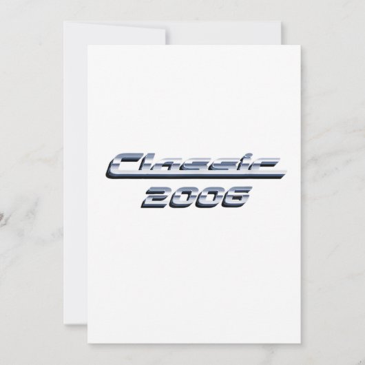 Vintage klassieke auto 2006 verjaardagscadeau kaart (Voorkant)