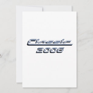 Vintage klassieke auto 2006 verjaardagscadeau kaart