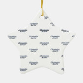 Vintage klassieke auto 2006 verjaardagscadeau keramisch ornament (Achterkant)