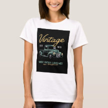 Vintage Klassieke Pickup Truck Grafische T-shirt v