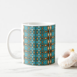 Vintage Klassieke Stijl Blauwe Tinten Koffiemok