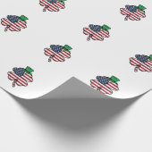 Vintage Klaver Vlag St. Patrick's Dag Cadeaupapier (Hoek)