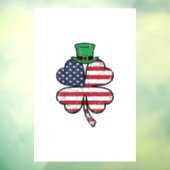 Vintage Klaver Vlag St. Patrick's Dag Raamsticker (Vel 3)