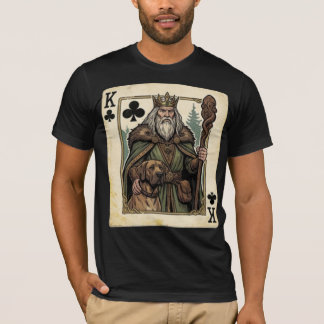 Vintage Klaverenkoning– Boskoning met trouwe hond T-shirt
