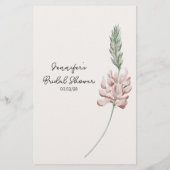 Vintage Kleine Bloemenspellen Waar Waren We Flyer (Achterkant)