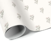 Vintage Kleine Bloemige Inpakpapier (Rol Hoek)