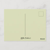 Vintage Kleine Verjaardag Hond Meisje Retro | Post Briefkaart (Achterkant)