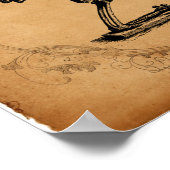 Vintage Kneeling Skeleton Poster (Hoek)