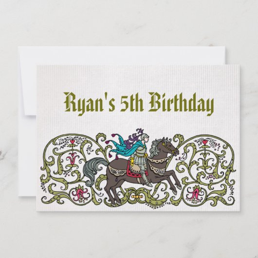 Vintage Knight Kaart (Voorkant)