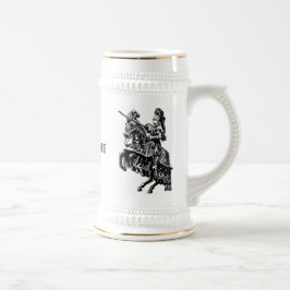 Vintage Knight Stein Bierpul