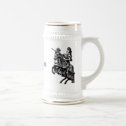 Vintage Knight Stein Bierpul (Rechts)