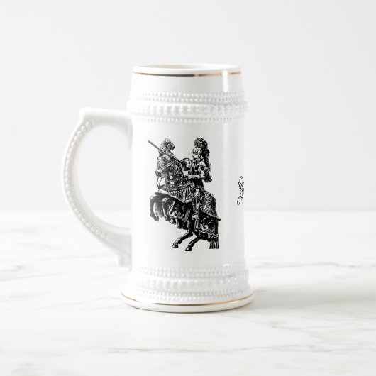 Vintage Knight Stein Bierpul (Links)
