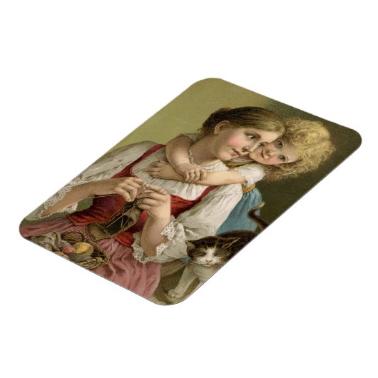 Vintage Knitting moeder Magneet (Linkerzijde)