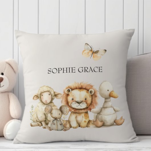 Vintage Knuffel Dieren Babykamer Kussen