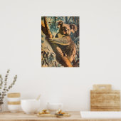 Vintage Koala Poster (Keuken)