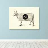 VINTAGE Koe monogram canvas (Insitu (Houten vloer))