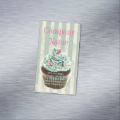 vintage koekjesbakkerij magnetisch visitekaartje (Voorbeeld)