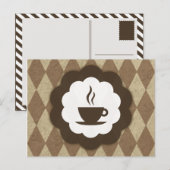 vintage koffie briefkaart (Voorkant / Achterkant)