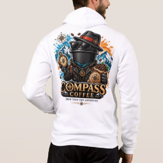 Vintage Koffie Explorer Grafisch Hoodie