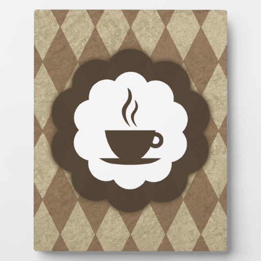 vintage koffie fotoplaat (Voorkant)