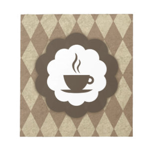 vintage koffie notitieblok