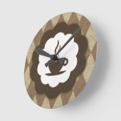 vintage koffie ronde klok (Hoek)