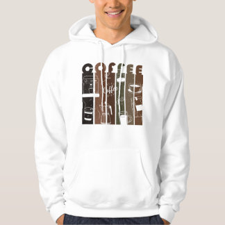 Vintage koffie typografie illustratie handgetekend hoodie