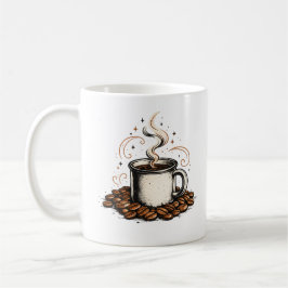 Vintage koffiebar badge | Rustieke koffieliefhebbe Koffiemok