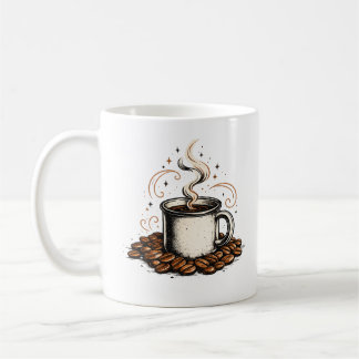 Vintage koffiebar badge | Rustieke koffieliefhebbe Koffiemok