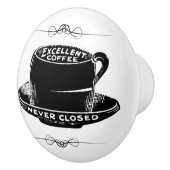 Vintage koffiebord keramische knop (Rechts)