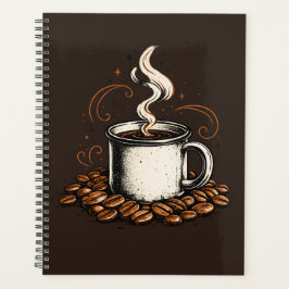 Vintage koffiekopje notitieboek | Gezellige koffie