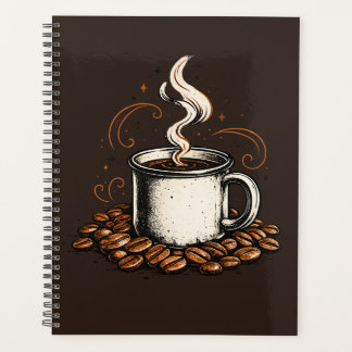 Vintage koffiekopje notitieboek | Gezellige koffie