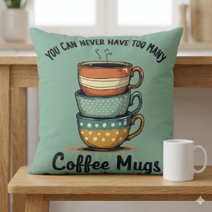 Vintage Koffieliefhebber Rustieke Café Esthetiek K Kussen