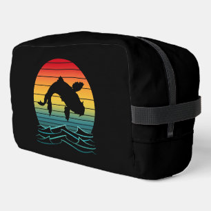 Vintage Koi Vis Zonsondergang Landschap Toilettasje