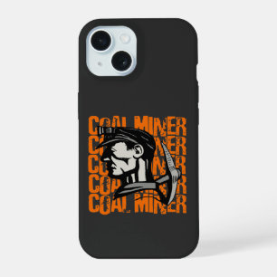 vintage kolenmijnwerker iPhone 15 case
