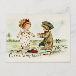 Vintage komt naar mijn hart briefkaart