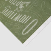 Vintage konijn- en ephemera-ontkoppeling tissuepapier (Detail)