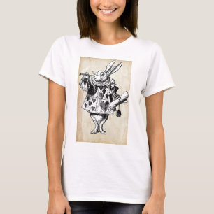 Vintage konijn in het hart t-shirt