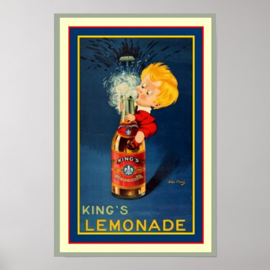 Vintage Koningslimonade en Poster 11,5 x 16 (Voorkant)