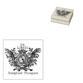 Vintage Koninklijk Schild Aangepaste Ex Libris, Bo Rubberstempel (Gestempeld)