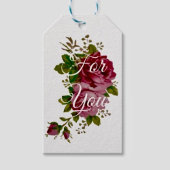 Vintage Koolrozen Elegantie  Cadeaulabel