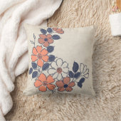 Vintage koraal en zeemacht kussen (Deken)