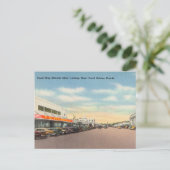 Vintage, Koraalweg, Koraalegels, Florida Briefkaart (Staand voorkant)