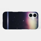 Vintage Kosmische Horizon iPhone 16 Hoesje (Achterkant horizontaal)