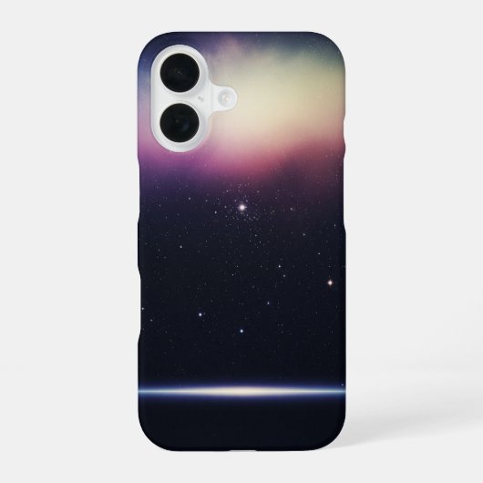 Vintage Kosmische Horizon iPhone 16 Hoesje (Achterkant)