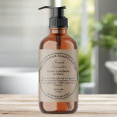 Vintage Kraft Paper Style Cosmetics Bottle Label